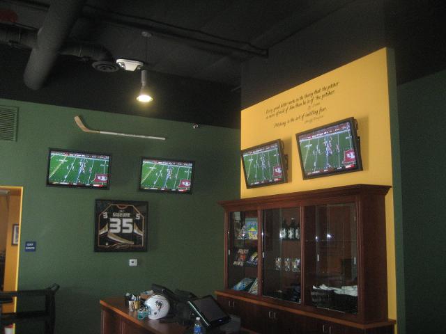 TVs Installed at the Sports Bar
